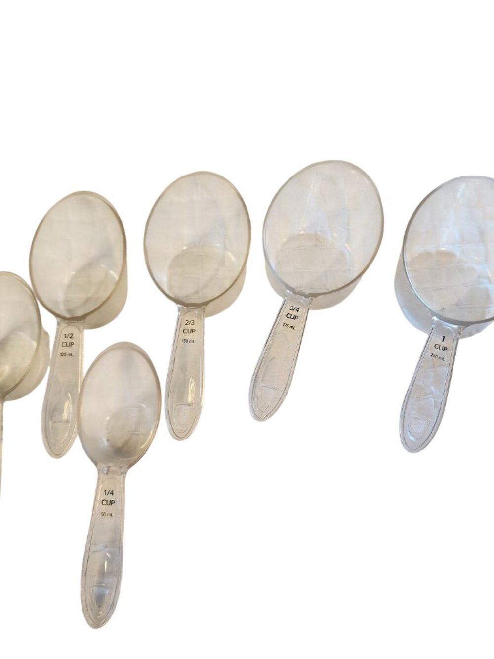 Pampered Chef Measuring Cups Set of 6 Clear